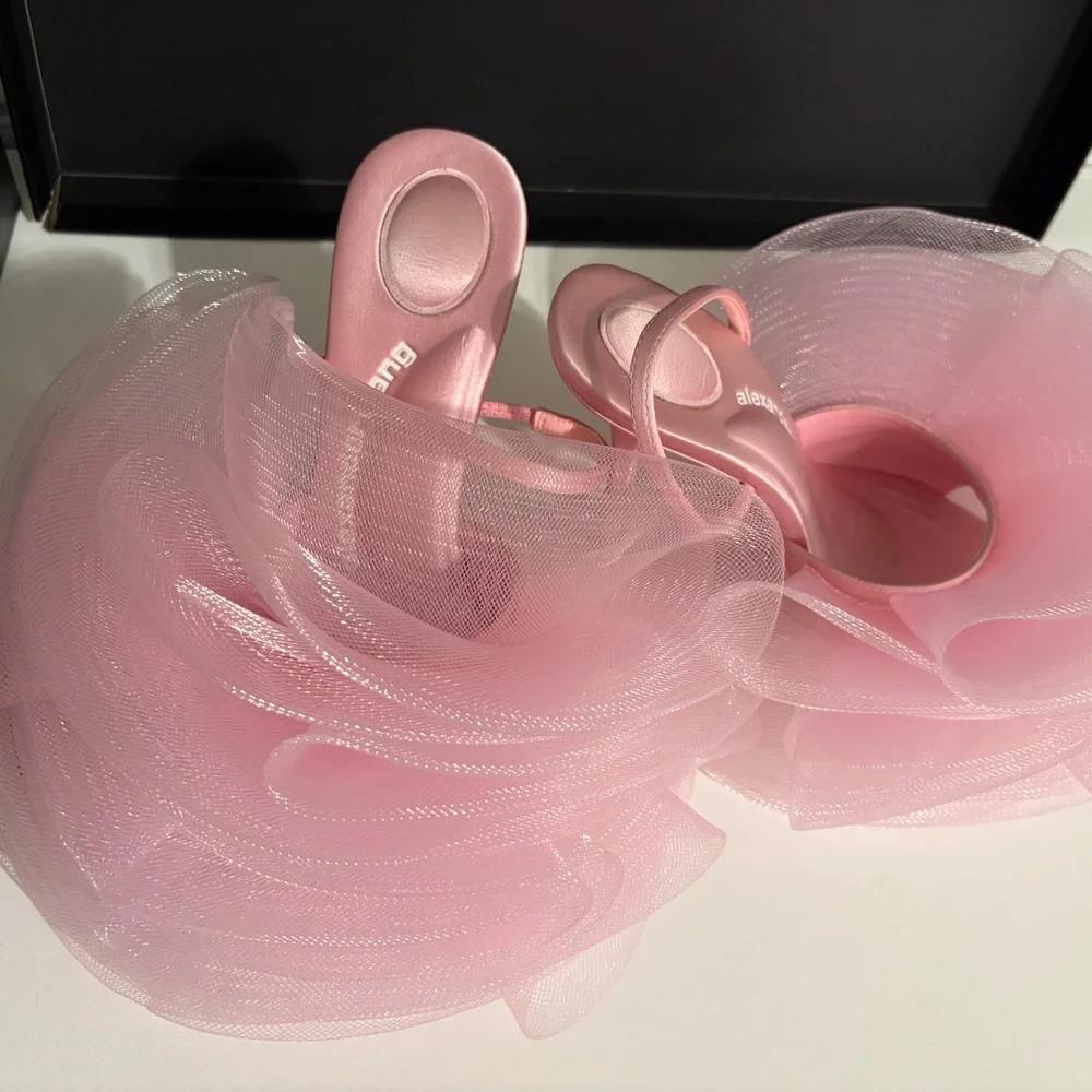Alexander Wang Pink Pom Heels - Picture 1 of 5